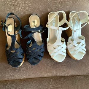 Two pairs summer shoes